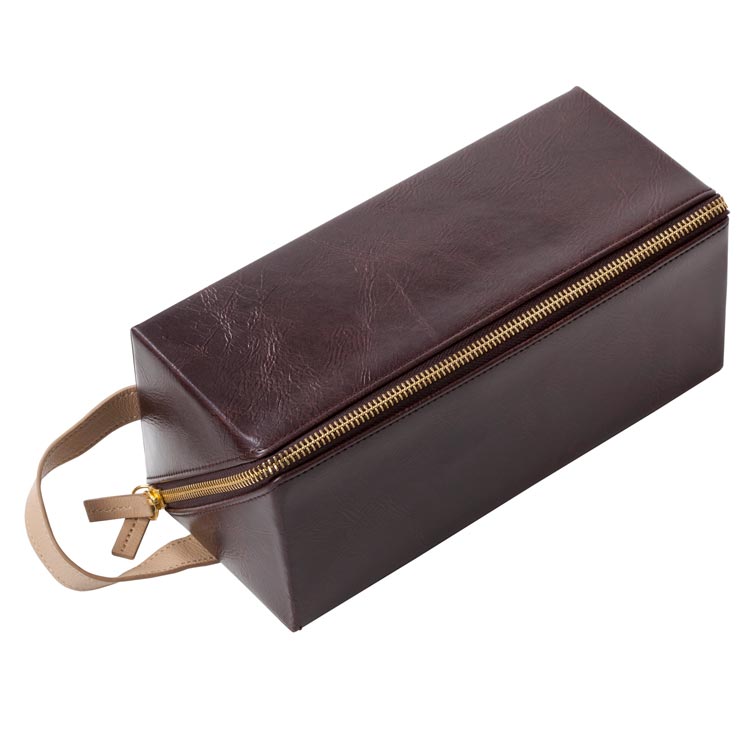 De Luxe Brown Shoe Care Travel Kit