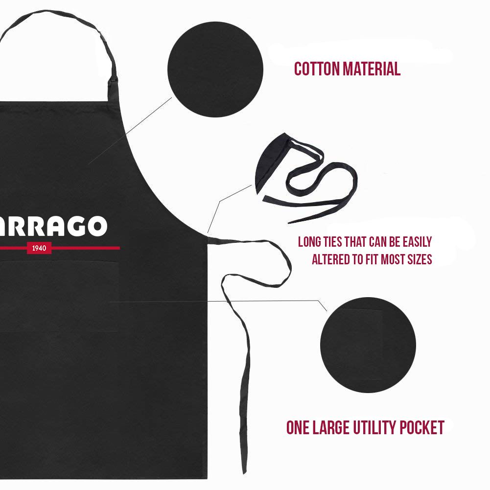 Black Cotton Apron