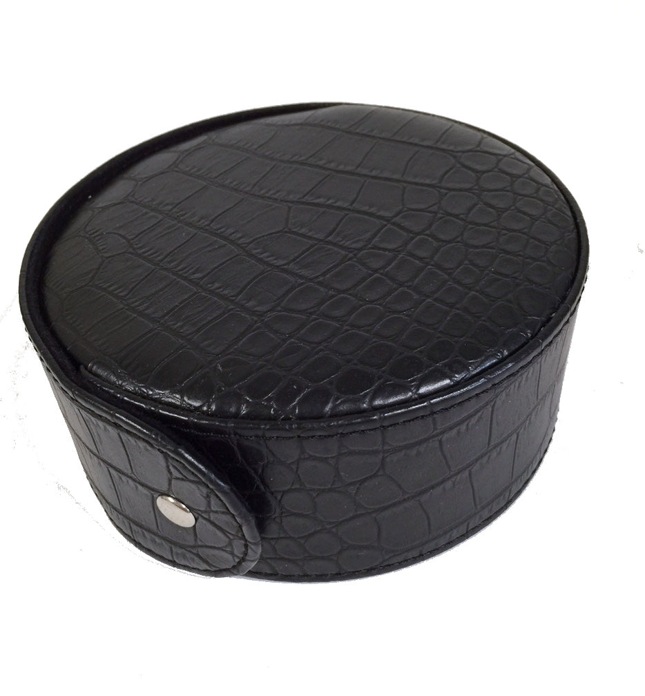 Black Travel Kit for Delicate Leather