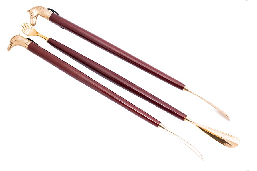 Eagle Imperial Wood & Brass Shoe Horn