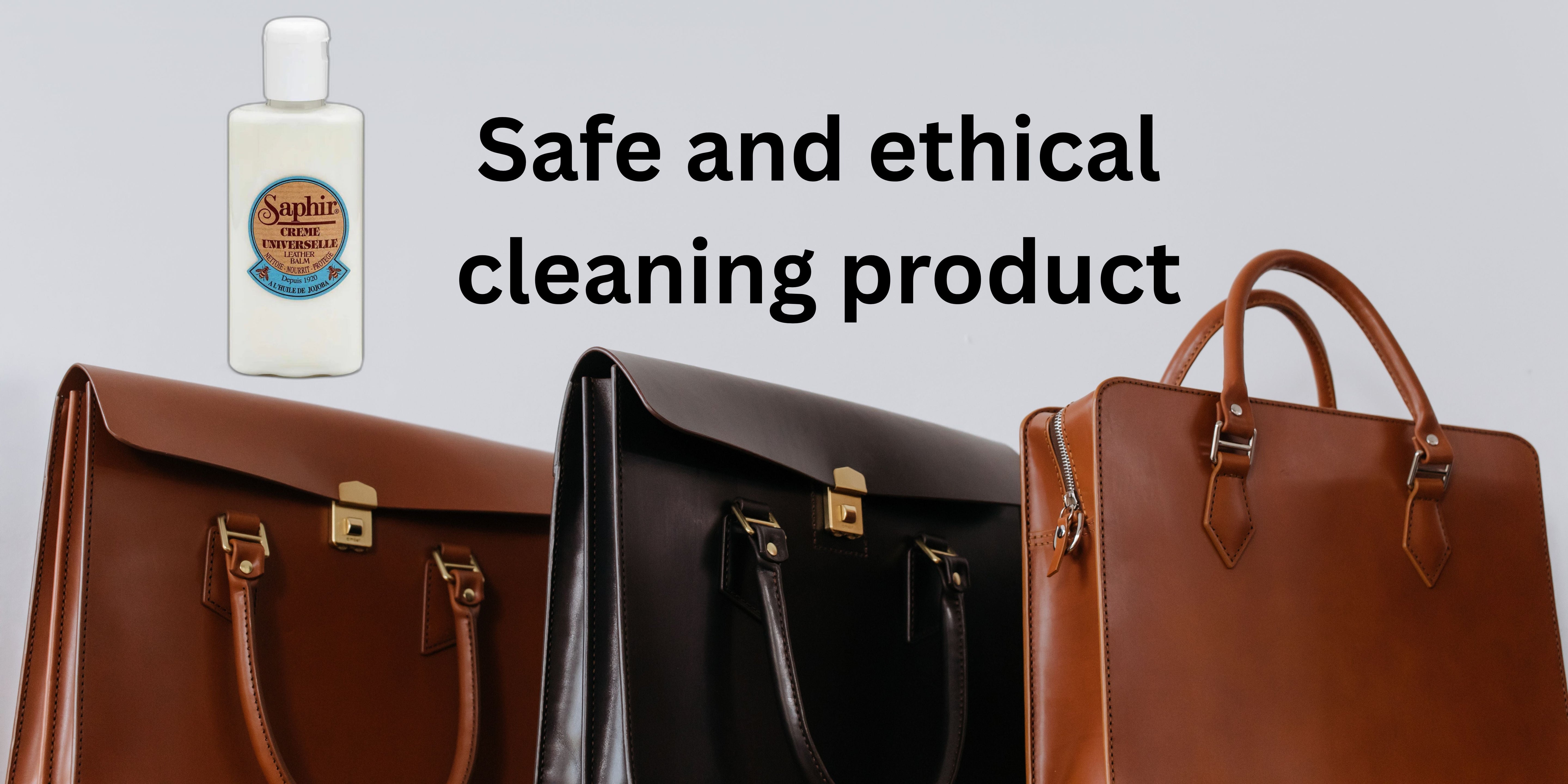 I'm looking for a leather conditioner for handbags that's ethical. I'm considering Saphir Crème Universelle but want to know if its lanolin harms sheep. If so, is there another Saphir product that doesn't involve animal harm?