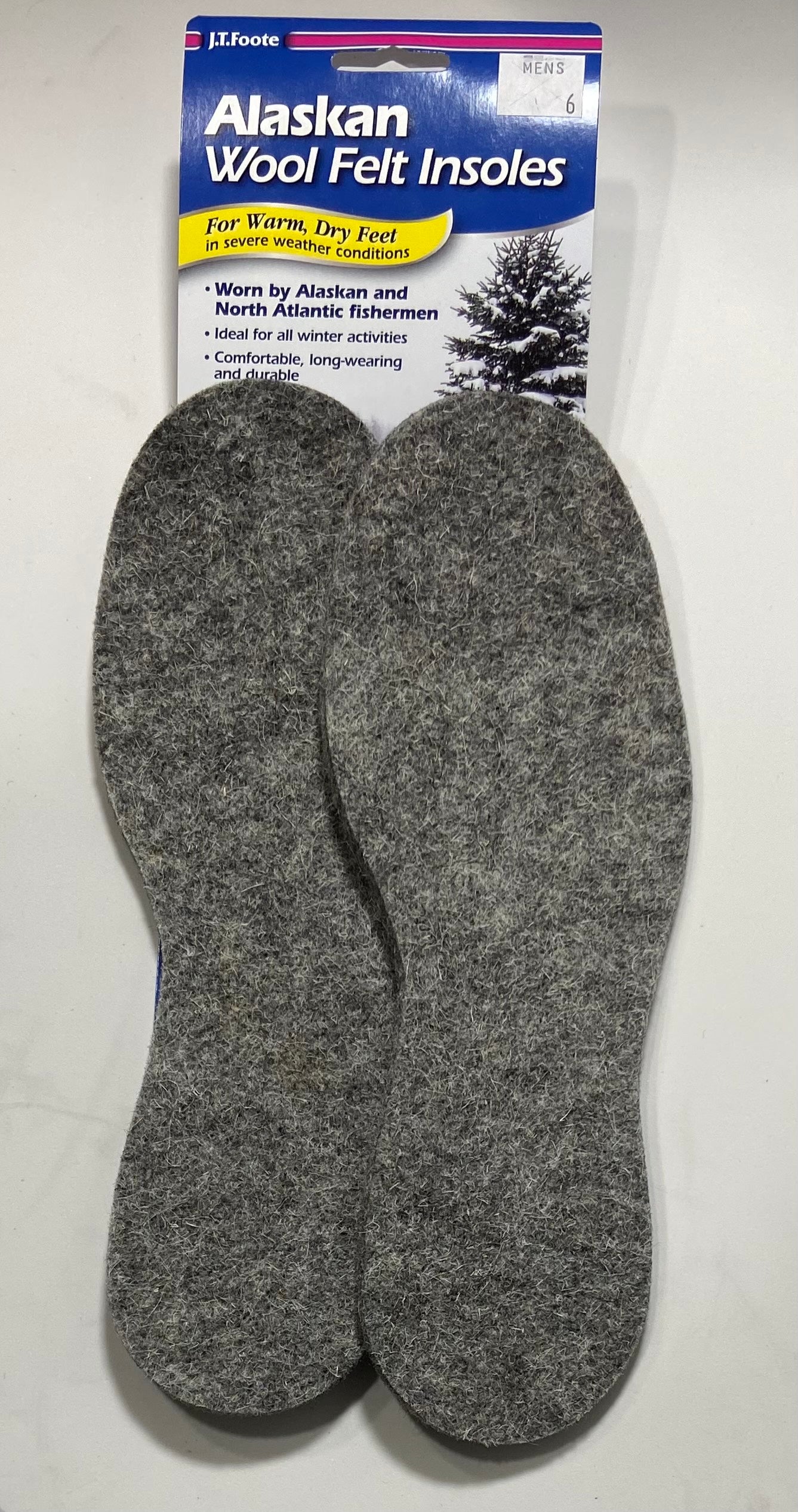 J.T.Foote Alaskan Wool Felt Insoles