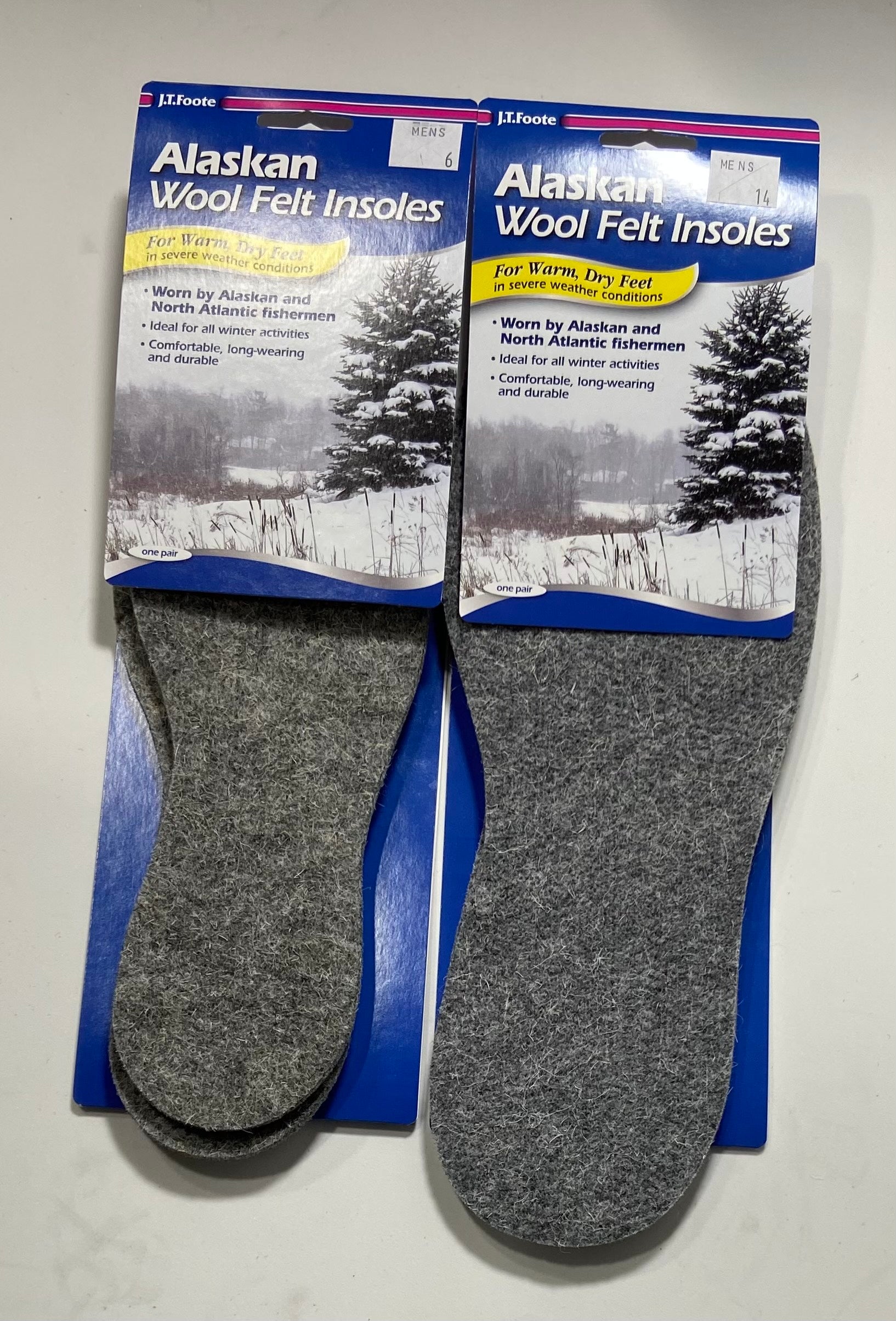 J.T.Foote Alaskan Wool Felt Insoles