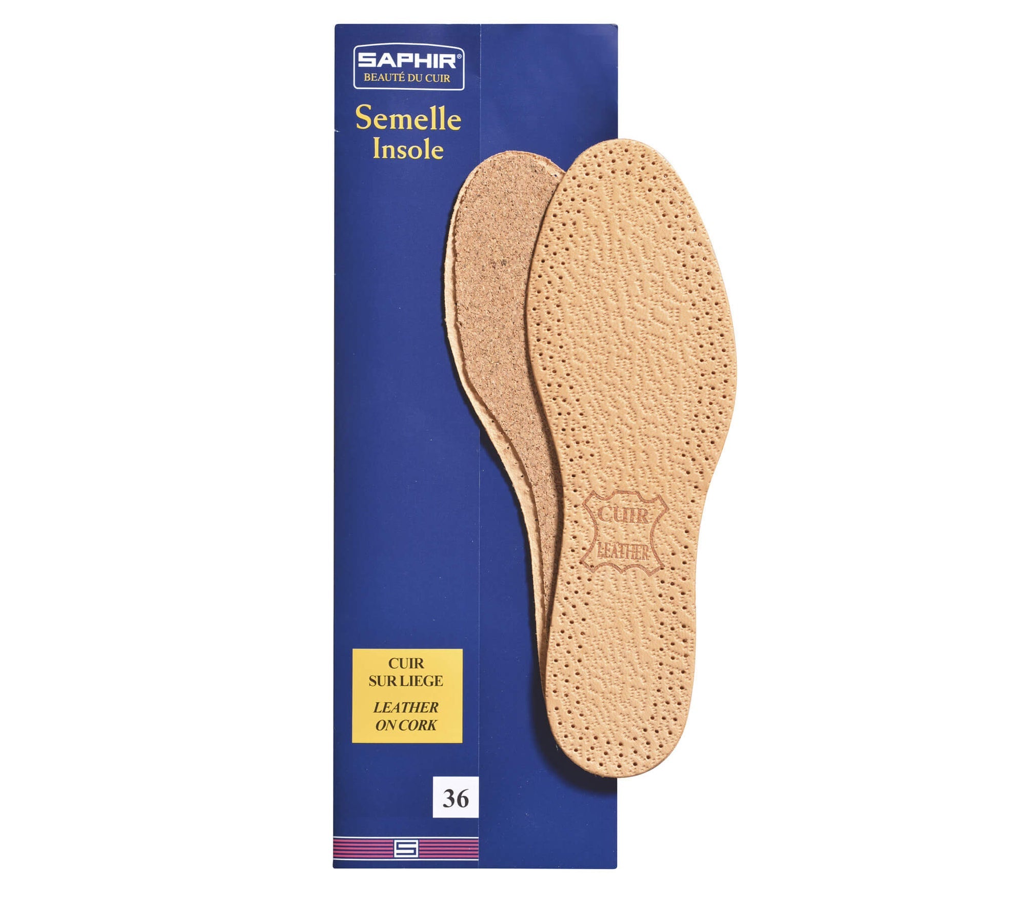 Leather on Cork Insoles